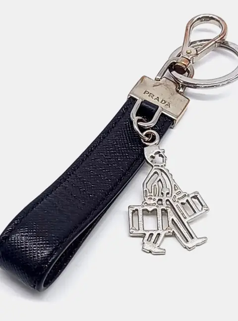 Prada Saffiano Keyring And Bag Charm