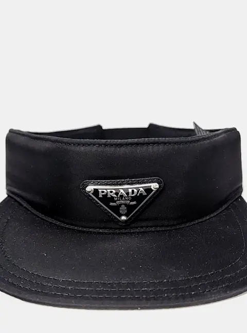 Prada nylon black sun cap