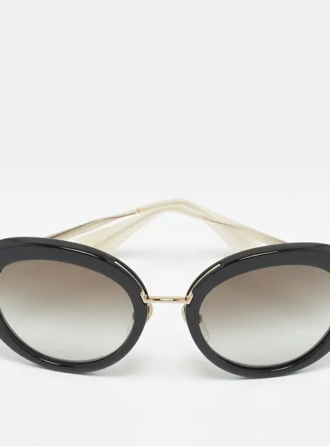 Prada Black/Grey Gradient SPR 16Q Frame Cat Eye Sunglasses