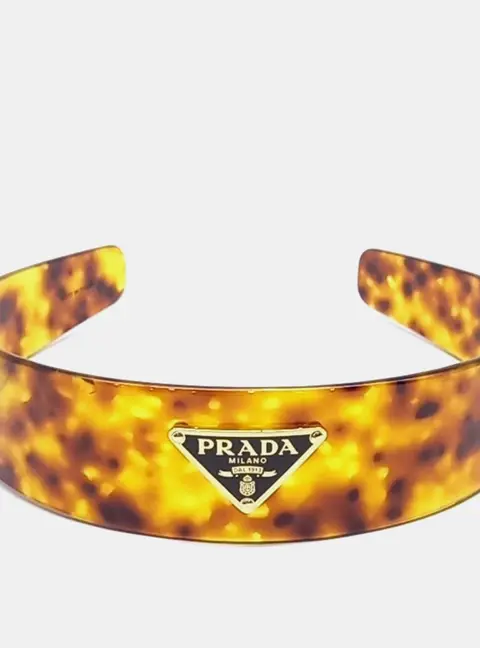 Prada brown hairband
