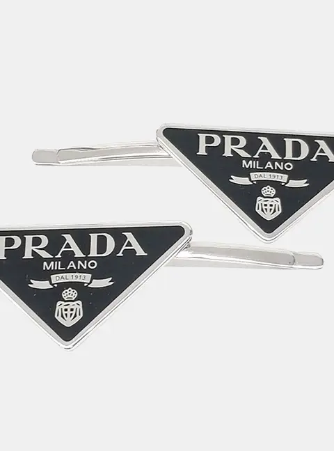 Prada metal hairpin