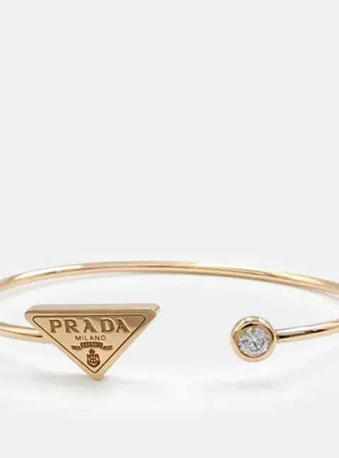Prada Diamond Eternal Gold Bangle Bracelet