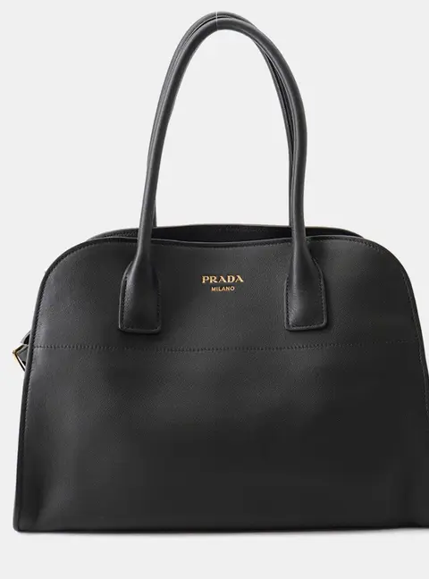 Prada Soft Grain Leather Tote Bag Soft Grain Leather