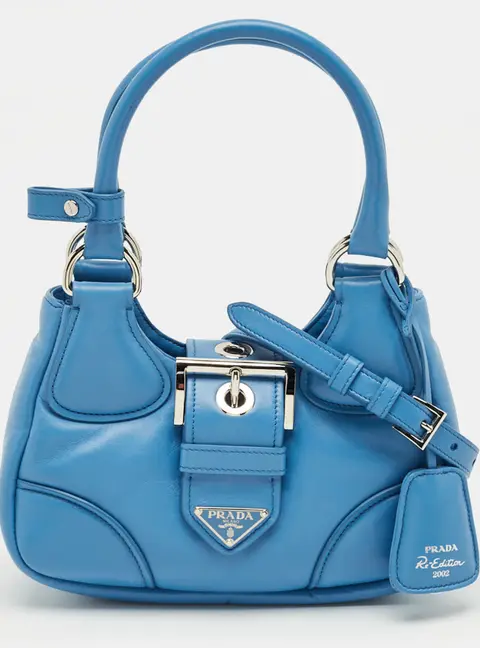 Prada Blue Moon Padded Leather Re-edition 2002 Bag