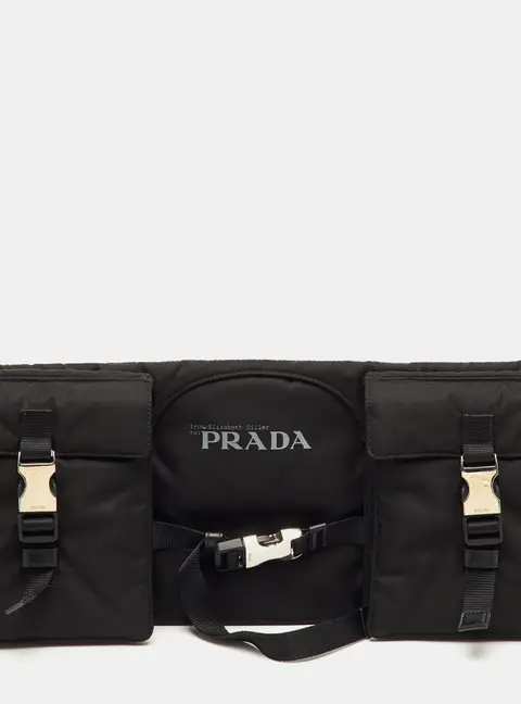 Prada Re-Nylon Black Nylon Elizabeth Diller Multifunctional Clutch