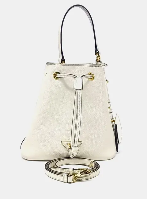 Prada Saffiano Bucket Tote/Crossbody Bag