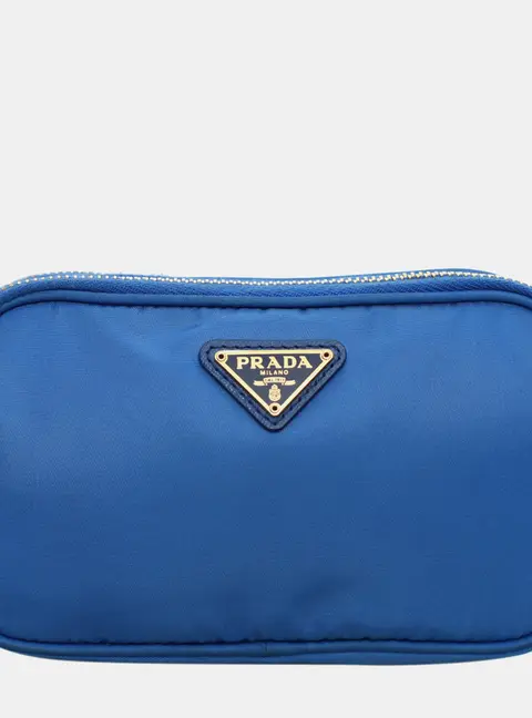 Prada Crossbody Blue Nylon Crossbody Bag