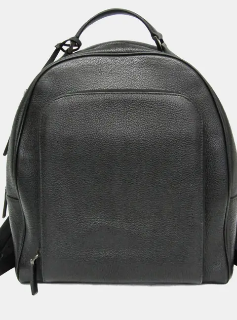 Prada Toro Black Leather Backpack Bag