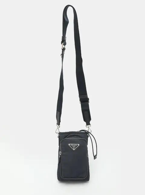 Prada Re-Nylon Navy Blue Nylon Smartphone Case