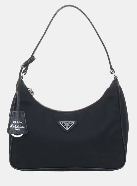 Prada Re-Edition 2005 Black Nylon Shoulder Bag