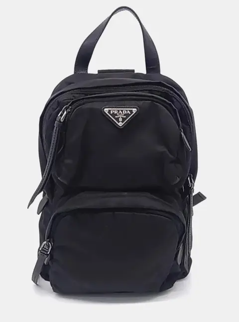 Prada Nylon Mini Black Nylon Backpack Bag