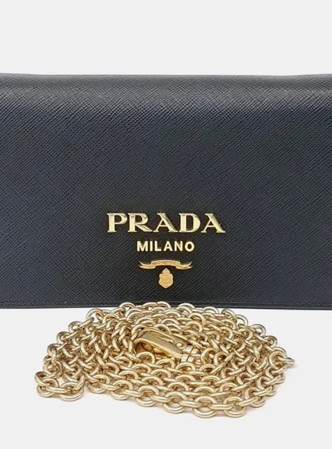Prada Saffiano Chain Crossbody Bag