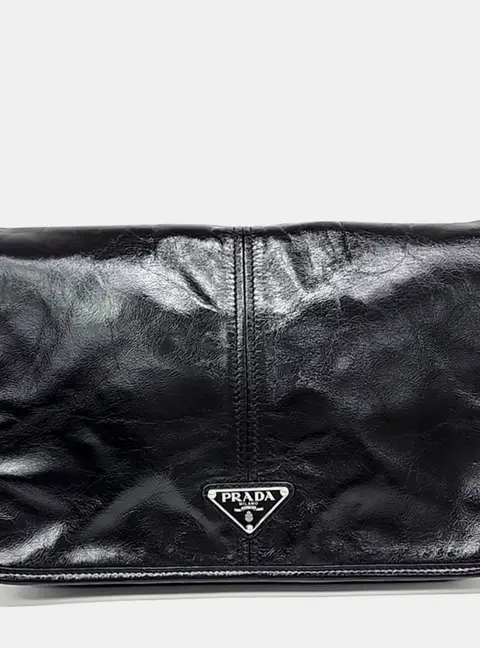 Prada Black Leather Crossbody Bag (2VD073)