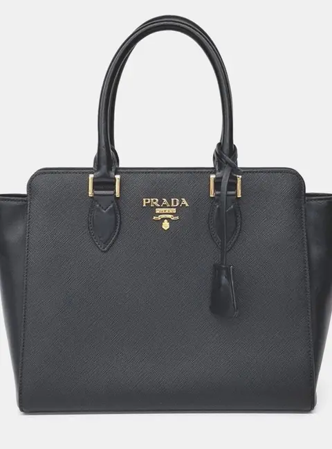 Prada Black Saffiano Tote Bag
