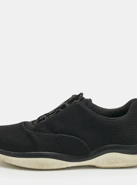 Prada Black Mesh Slip On Sneakers Size 38