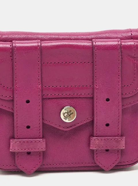 Proenza Schouler PS1 Fuchsia Leather Continental Wallet