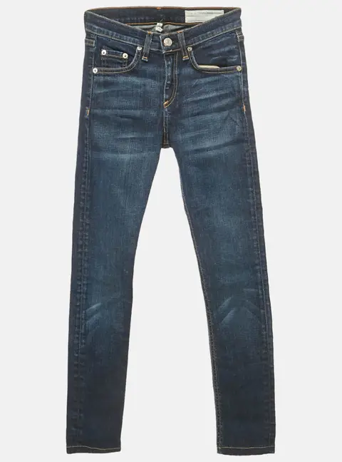 Rag & Bone Blue Denim High Rise Skinny jeans S Waist 24"