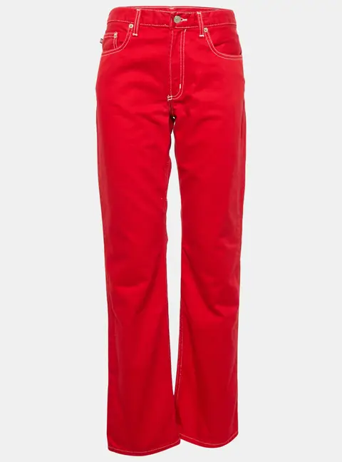 Ralph Lauren Red Denim Straight Leg Jeans L Waist 31"