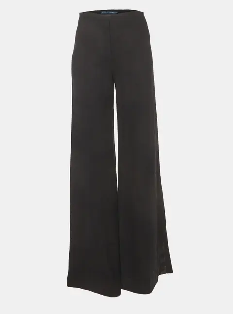 Ralph Lauren Black Crepe Wide Leg Trousers S