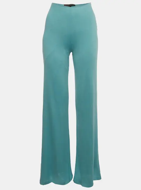 Ralph Lauren Turquoise Jersey Wide Leg Palazzo M