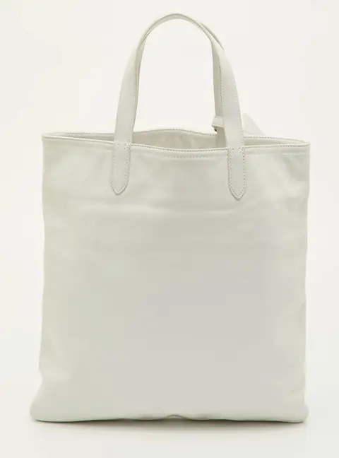 Ralph Lauren White /Gold Leather Tote