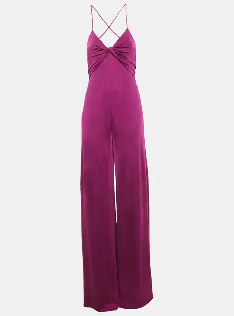 Ralph Lauren Violet Jersey Strappy Jumpsuit M
