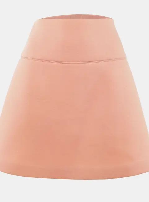 RED Valentino Coral Pink Jersey A-Line Mini Skirt M