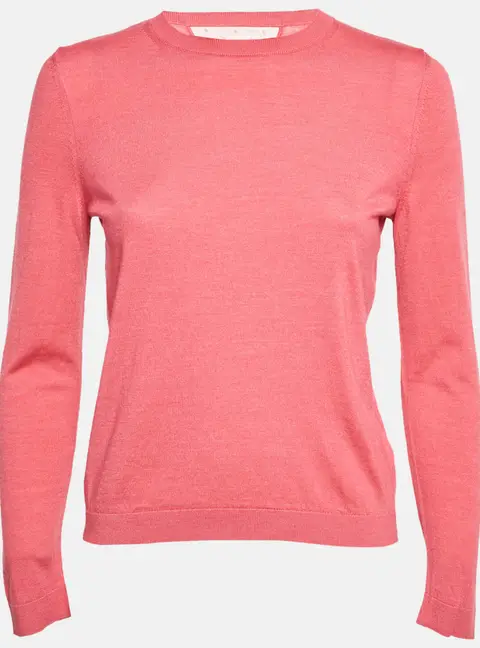 RED Valentino Pink Knit Crewneck Sweater M