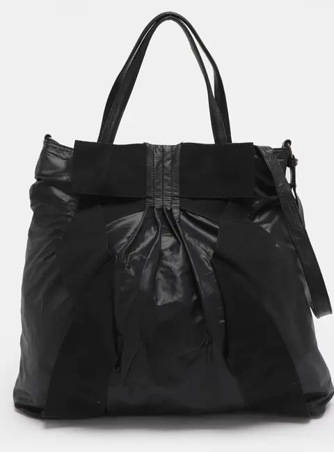 RED Valentino Black Nylon Tote Bag