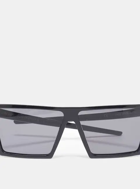 By RetroSuperFuture Black Rectangle Tinted Sunglasses