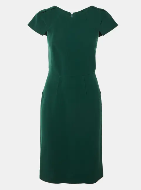 RM by Roland Mouret Green Wool Sheath Dress M