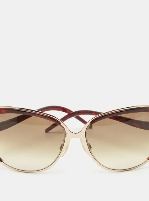 Roberto Cavalli Brown Gradient Rosmarino 654S Oversized Sunglasses