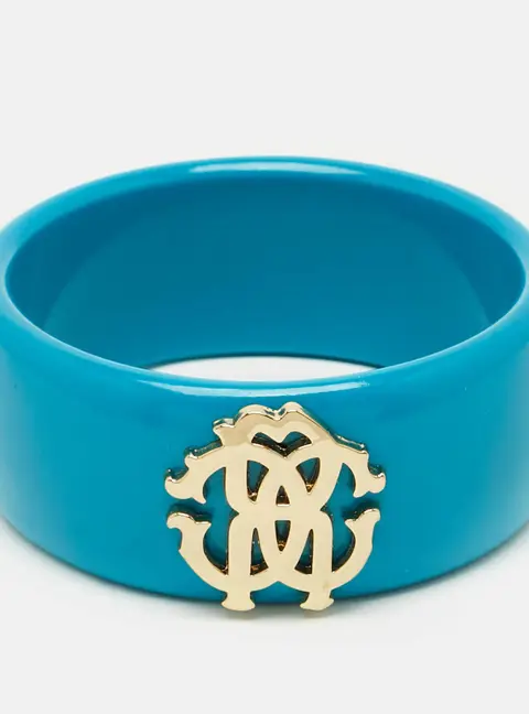 Roberto Cavalli Resin Gold Tone Bracelet