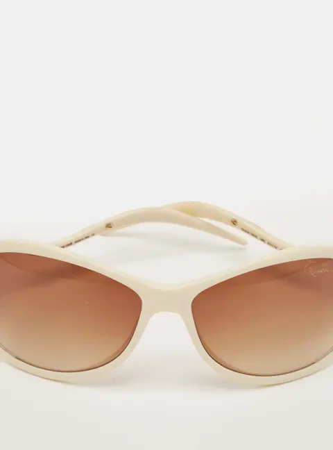 Roberto Cavalli Brown/White Gradient Orizia 184S Oversized Sunglasses