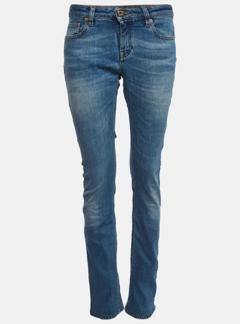 Roberto Cavalli Blue Denim Straight Fit Jeans S/Waist 28"