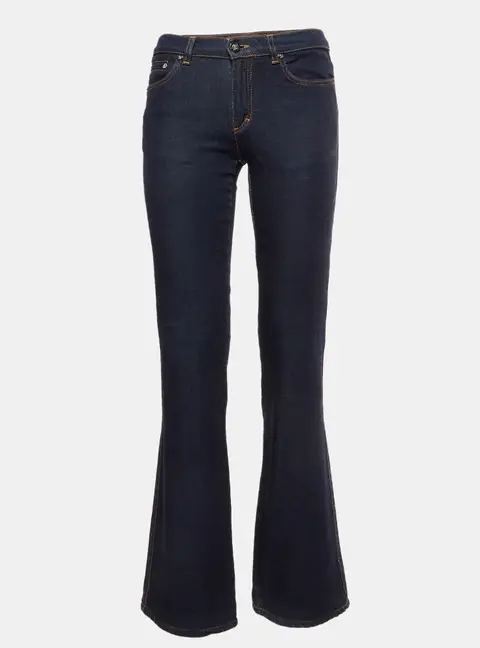 Roberto Cavalli Dark Blue Denim Straight Fit Jeans S/Waist 27"