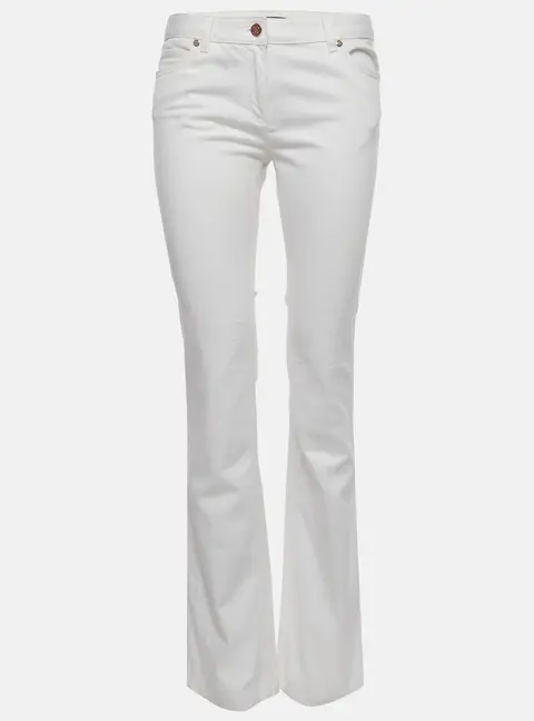 Roberto Cavalli White Denim Straight Fit Jeans M /Waist 31"