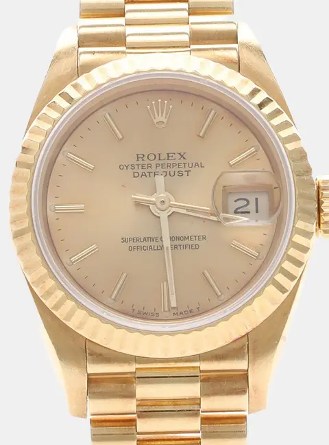 Rolex Datejust 69178 Automatic Gold 18K Yellow Gold Women's Wristwatch 26mm