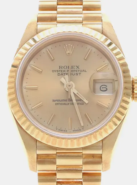 Rolex Lady Datejust 69178 Gold 18K Yellow Gold Women Wristwatch 26mm