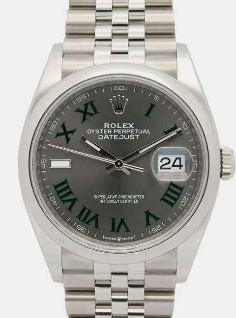 Rolex Datejust 126200 Grey Stainless Steel Automatic Women's Wristwatches 36mm