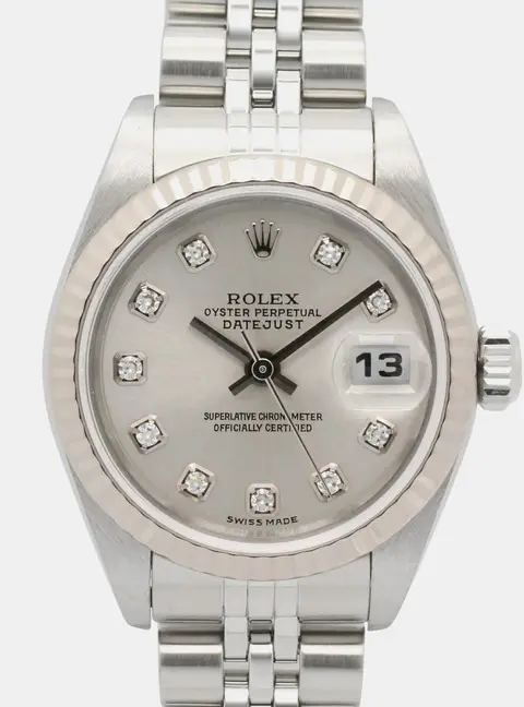 Rolex Lady Datejust 79174G Silver 18K White Gold Stainless Steel Diamond Automatic Women's Watches 26mm