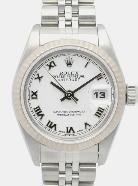 Rolex Lady Datejust 79174 White 18K White Gold, Stainless Steel Automatic Women's Watches 26mm