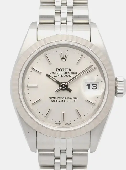 Rolex Lady Datejust 79174  Silver 18K White Gold, Stainless Steel Automatic Women's Watches 26mm