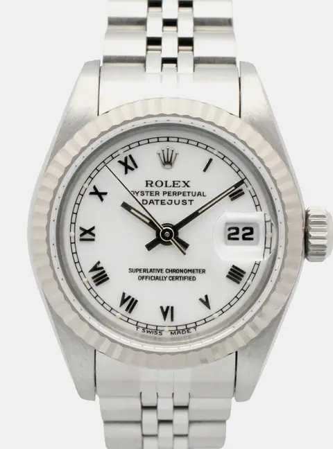 Rolex Datejust 69174 White 18K White Gold, Stainless Steel Automatic Women's Watches 26mm