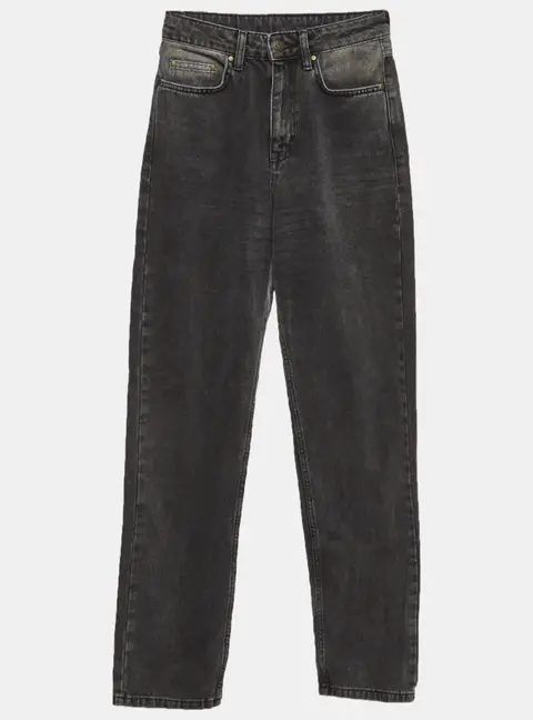 ROTATE BIRGER CHRISTENSEN Black Denim High Rise Jeans S/Waist 25"