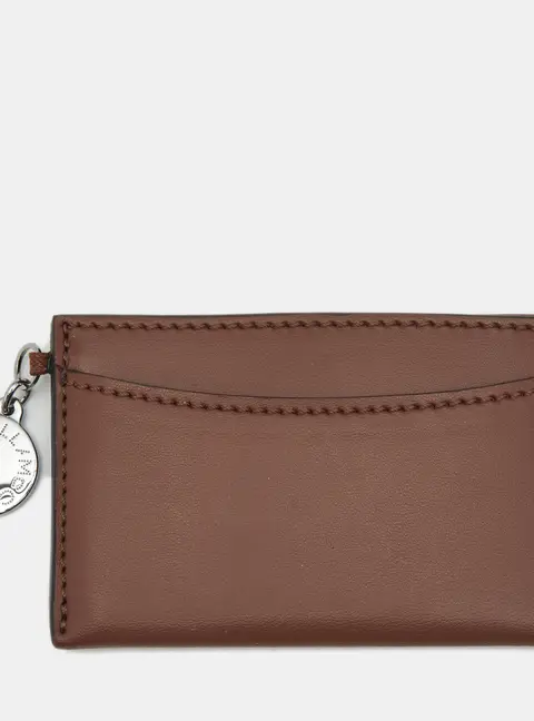 Stella McCartney Brown Faux Leather Card Holder