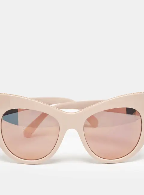 Stella McCartney Beige/Black Chain Cate Eye Sunglasses