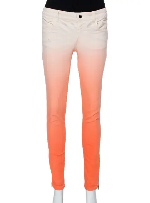 Stella McCartney Ombre Denim Zip Detail Jeans M