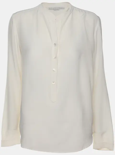 Stella McCartney Cream SIlk Top XS
