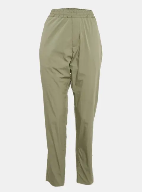 Stella McCartney Green Cotton Contrast Trimmed Pants L
